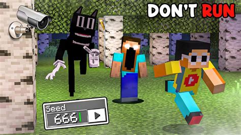 Fooling my Friend with SCARY SEEDS in Minecraft .